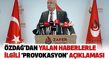 Ümit Özdağ'dan Provokasyon amaçlayan haberler Açıklaması