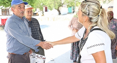 Serpil Çakır, Gölmarmara ilçesi Yunuslar Mahallesini ziyaret etti