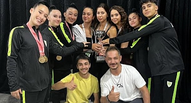 Aerobik Cimnastik Şampiyonasında 5 Madalya 1 Kupa