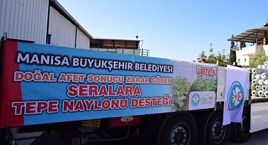 Büyükşehirden 124 üreticiye 13 ton sera naylonu desteği