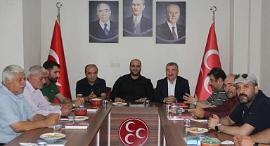 Havza Belediye Başkanı Özdemir MHP İlçe Başkanlığını ziyaret etti