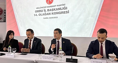 İsmail Faruk AKSU, MHP Ordu İl Başkanlığı Olağan Kongresinde Konuştu