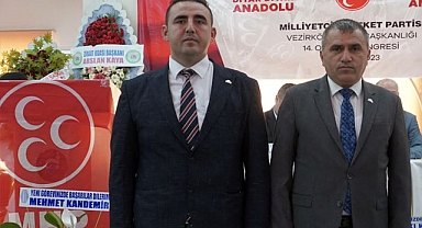 MHP Vezirköprü ilçe Başkanlığına Ahmet Aslan Seçildi