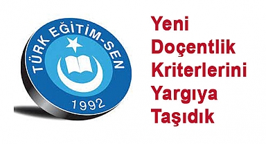 Türk Eğitim Sen'den Doçentlik Başvuru Şartlarına İlişkin Açıklama