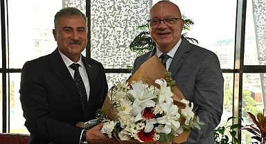 Cengiz Ergün, İl Emniyet Müdürü Fahri Aktaş’ı makamında konuk etti