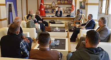 Havza Belediye Başkanı Özdemir’e Taziye Ziyareti Devam Ediyor