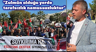 Samsun'da Soykırıma Hayır Filistin'e Destek Siyonizm'e Lanet Mitingi