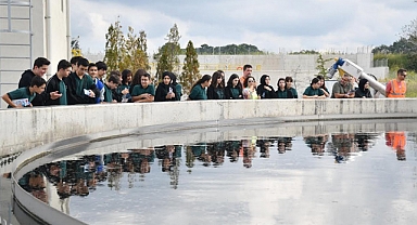 Öğrencilere İleri Biyolojik Atık Su Arıtma Tesisi’nin önemi anlatıldı