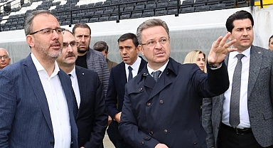 Kasapoğlu, Yenilenen Manisa 19 Mayıs Stadyumu'nu İnceledi