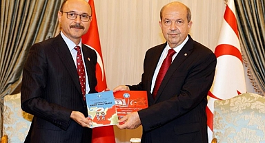 Talip Geylan, KKTC Cumhurbaşkanı Ersin Tatar'ı Ziyaret Etti
