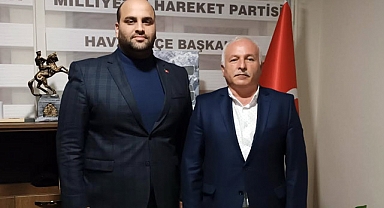 AK Parti Havza Belediye Başkan Aday Adayı Aydın Kaya, MHP İlçe Başkanlığını Ziyaret Etti