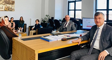 BAFRA İLÇE MİLLİ EĞİTİM MÜDÜRÜ KATİPOĞLU'NA ZİYARET