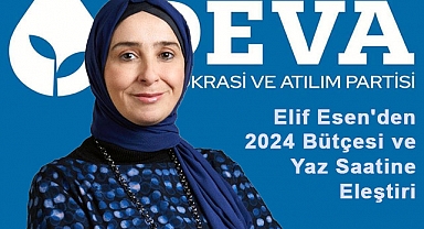 DEVA Partisi Milletvekili Elif Esen'den 2024 Bütçesi ve Yaz Saatine Eleştiri