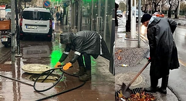 Manisa Büyükşehir ve MASKİ Ekipleri, Yağışla Mücadelede Sahada