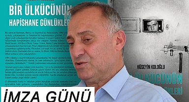 Hüseyin Koloğlu, 'Bir Ülkücünün Hapishane Günlükleri' Kitabını İmzalıyor
