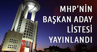 MHP Mahalli İdareler Seçimleri İçin Aday Listesi Açıklandı