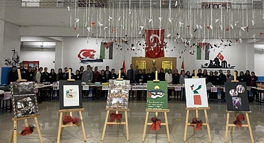 Samsun'da Eğitim Yuvasından Filistin'e Anlamlı Destek