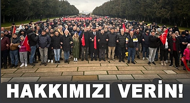 Samsun Staj ve Çıraklık Mağdurları Ankara'da Mağduriyetlerini Haykırdı