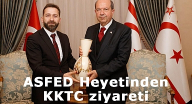 ASFED Heyeti, KKTC Cumhurbaşkanı Ersin Tatar'ı Ziyaret Etti
