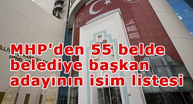 MHP'den 55 belde belediye başkan adayının isim listesi