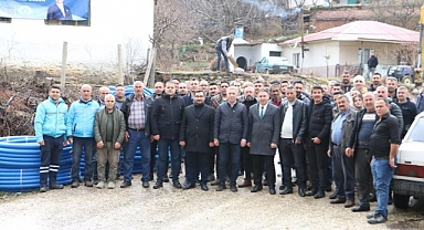 Bahadır’ın 17 Milyonluk 23 Kilometrelik İçme Suyu Şebeke Hattında İlk Kazma Vuruldu