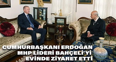 Cumhurbaşkanı Erdoğan, MHP Genel Başkanı Devlet Bahçeli ile Görüştü