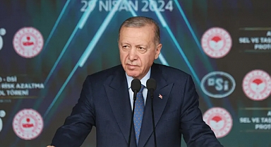 Erdoğan, AFAD-DSİ Sel ve Taşkın Risk Azaltma Protokol Töreni'nde Konuştu