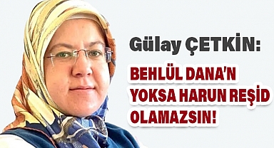 Gülay Çetkin, 'Behlül Dana'n Yoksa Harun Reşid Olamazsın'