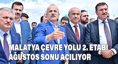 Malatya Çevre Yolu'nun İkinci Etabı Ağustos Sonunda Açılıyor