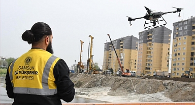 Samsun Büyükşehir Belediyesi'nden Derelerde İnovatif İlaçlama Çalışması