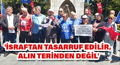 Samsun'da 'İsraftan Tasarruf Edilir, Alın Terinden Değil' Temalı Basın Açıklaması