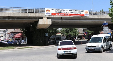 Havza Belediyesi’nden Gurbetçilere Hoş Geldiniz Pankartları