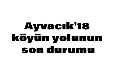 Erdal Avcı’dan Yol Sorununa Dair Açıklama