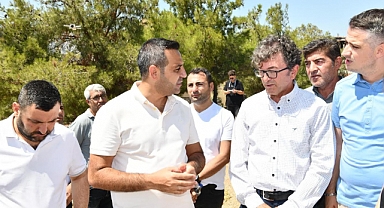 Başkan Yıldız'dan Yangın Bölgesinde İnceleme