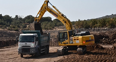 Manisa Büyükşehir Belediyesi'nden Pınarköy Mahallesi'ne Gölet Çalışması