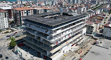 Samsun Şehir Kütüphanesi Hızla Yükseliyor