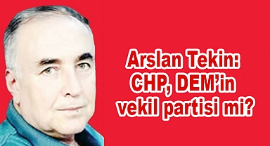 Arslan Tekin: CHP, DEM’in vekil partisi mi?