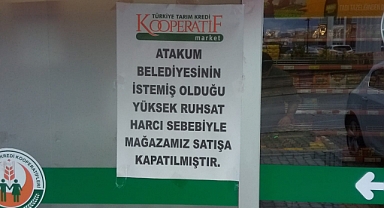 Atakum Belediyesi, Ruhsatsız Tarım Kredi Kooperatifi Marketlerini Mühürledi