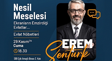 Erem Şentürk Samsun’da 'Nesil Meselesi' Konferansı Verecek