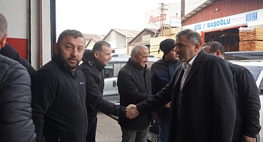 MHP Canik’te Esnafla Kahvaltıda Buluştu