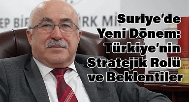 Suriye’de Yeni Dönem: Türkiye’nin Stratejik Rolü ve Beklentiler
