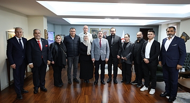 Timbir Heyeti Samsun Valisi Orhan Tavlı'yı Ziyaret Etti