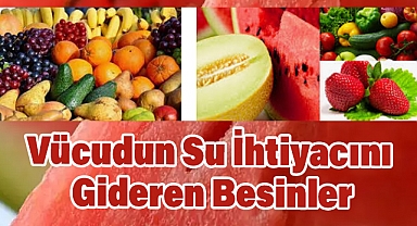 Vücudun Su İhtiyacını Gideren Besinler