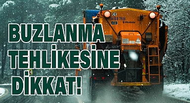 AKOM’dan Açıklama: Buzlanma Uyarısı