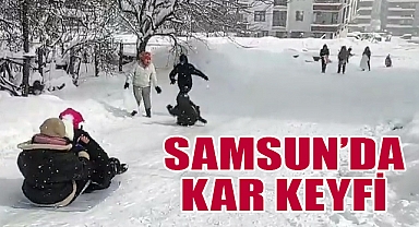 Samsun’da Kar Coşkusu