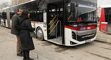 Samsun'da Otobüslere Engelli Bireyler İçin Özel Sistem