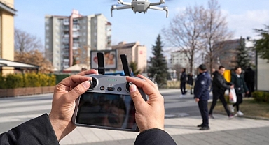 Zabıta, Eskişehir’de Drone ile Denetim Yapıyor