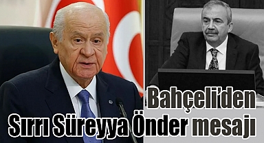 Devlet Bahçeli'den Sırrı Süreyya Önder İçin Taziye Mesajı