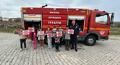 Manisa İtfaiyesi'nden 556 Öğrenciye Yangın Güvenliği Eğitimi