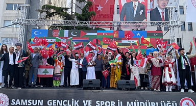 Samsun'da Uluslararası Öğrenciler Kültürlerini Tanıttı